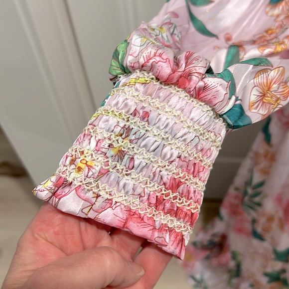 NWT Boston Proper Floral Blooms Off the Shoulder Belted Maxi Dress - Picture 10 of 15